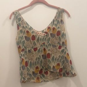Marni silk tank top